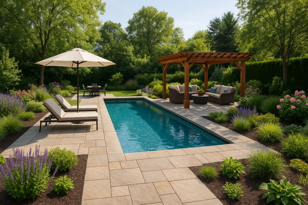 Outdoor Living Spaces: Designing Patios, Pools, and Gardens