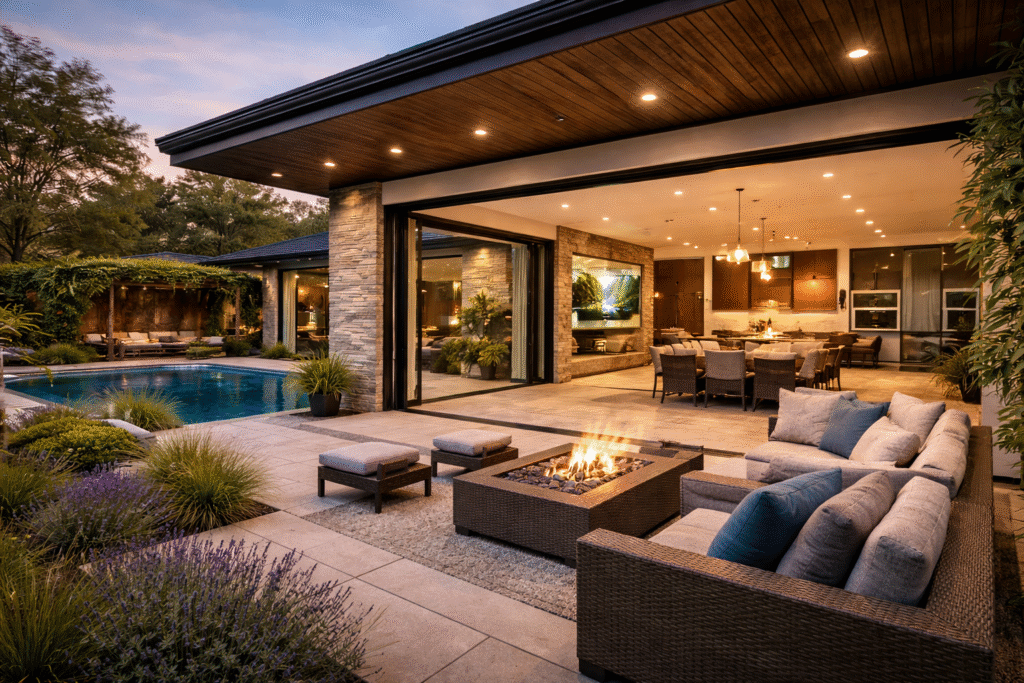 Designing Seamless Indoor-Outdoor Living in Custom Luxury Homes