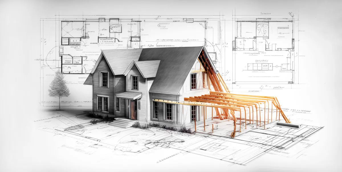 A blueprint drawing of a new build in El Paso.